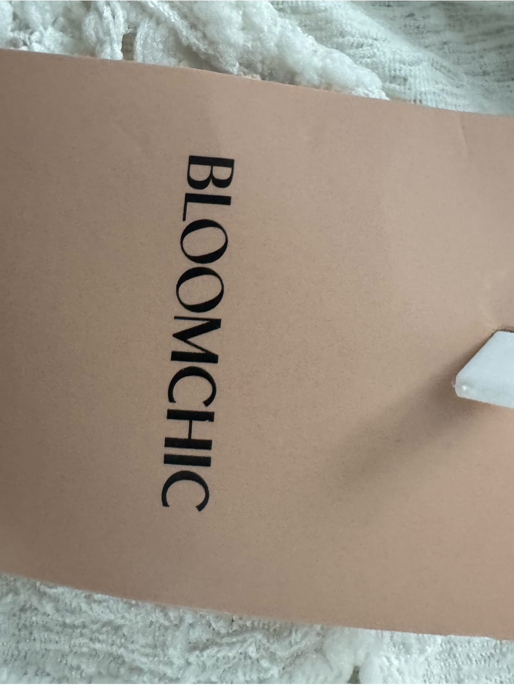 BloomChic Ivory Eyelet V‑Neck Babydoll Top - Picture 5 of 7